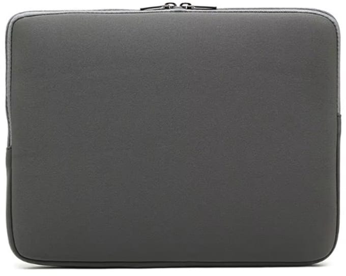 Go Go Gadget - Laptophoes - Laptoptas - Laptop sleeve - Soft touch - Dubbele rits - 35x26cm - Grijs