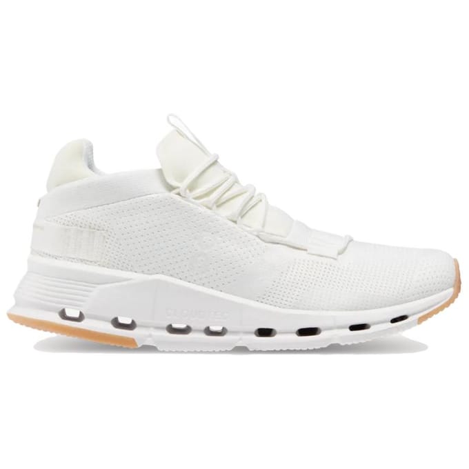 On Running Cloudnova Ongeverfd Wit (Dames) Dames Sneakers Gum 77.98486 37 white