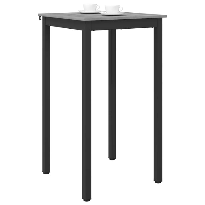 vidaXL - Staande - Bartafel - Bewerkt - hout - Vierkant