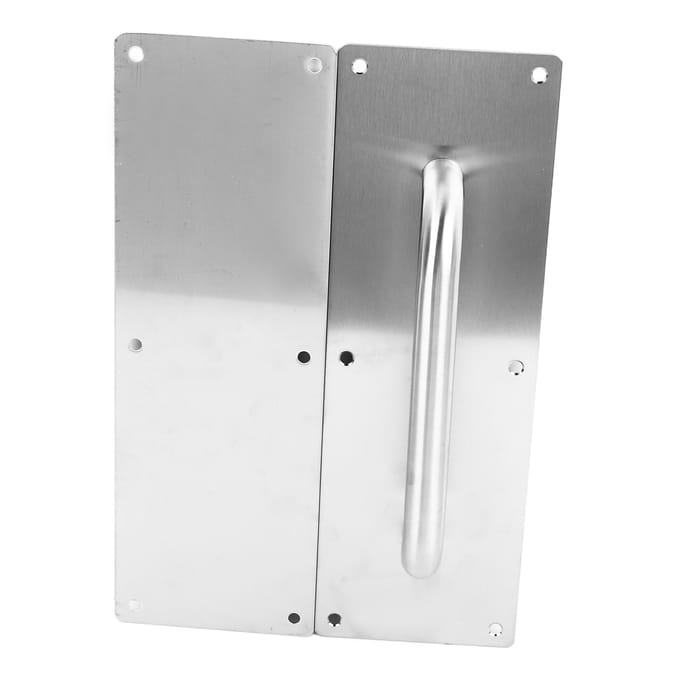 Poignée de porte en acier inoxydable, tirette, plaque de poussée, poignée de porte commerciale avec vis pour maison, bureau