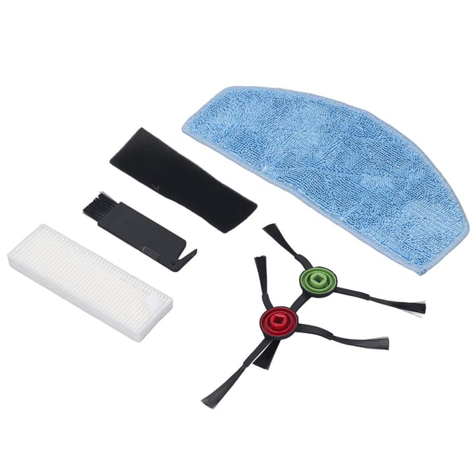 Stofzuigerfilter Zijborstel Dweil Doek Efficiënt Wasbaar Herbruikbaar Stofzuiger Accessoires Kit voor Laresar white