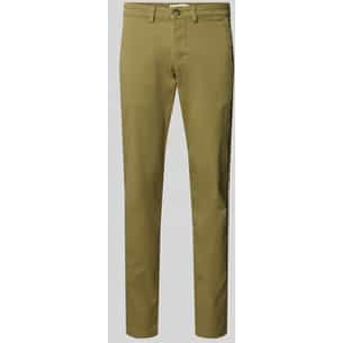 Slim fit chino van katoenmix, model 'NEW MILES'