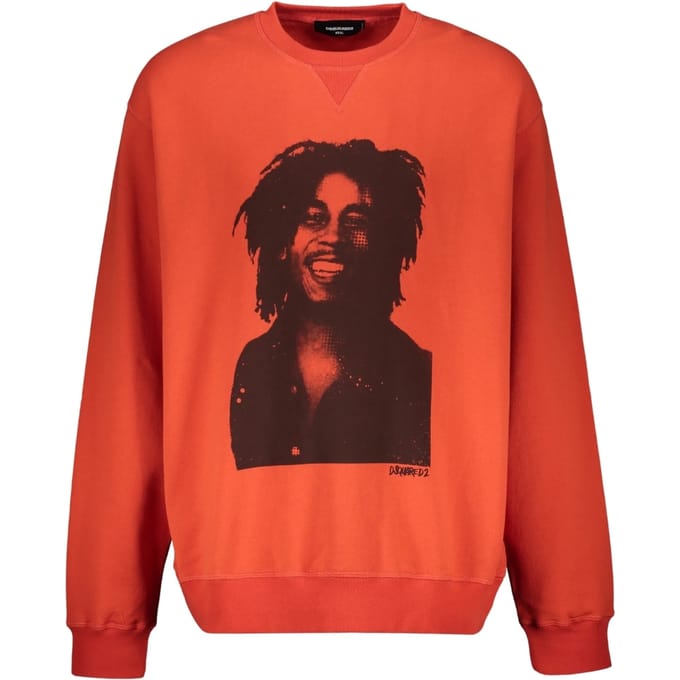 Dsquared2 Bob Marley Cool Fit oranje sweatshirt