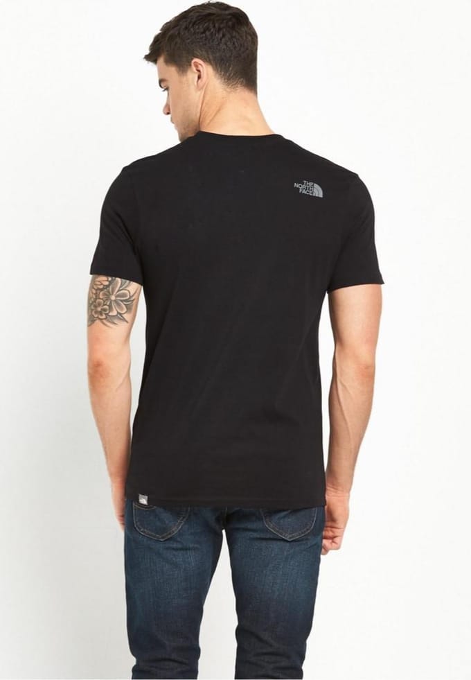 The North Face Heren T Shirt SS Easy Tee Zwart