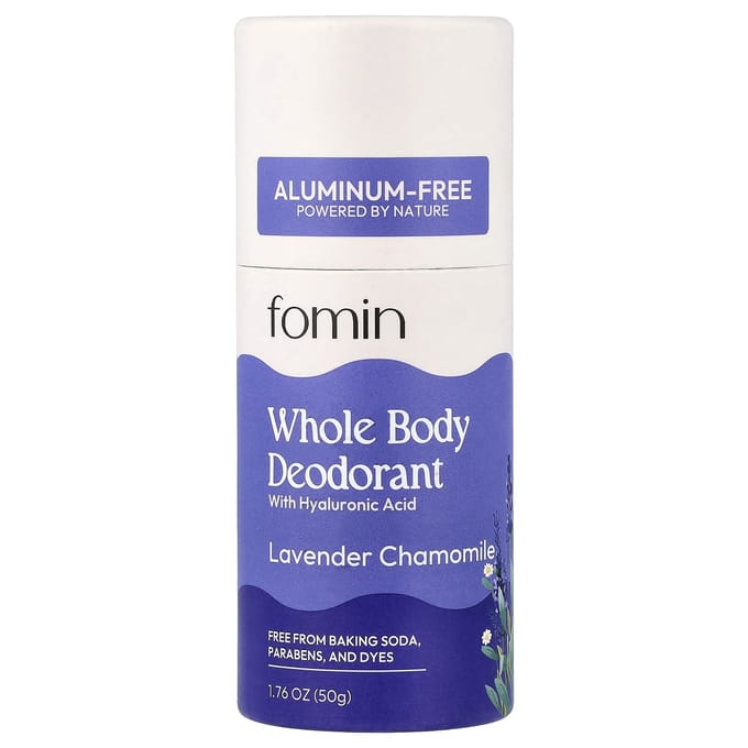 Fomin, Déodorant Corps Entier, Sans Aluminium, Lavande Camomille, 50g (1,76 oz) white