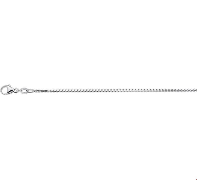 Zilver Gerhodineerde Collier venetiaans 1 1329063