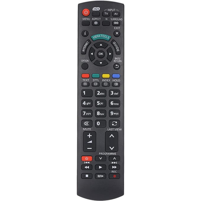 Universele IR draadloze controller IR-afstandsbediening LCD LED TV-afstandsbediening Compatibel met Panasonic zwart
