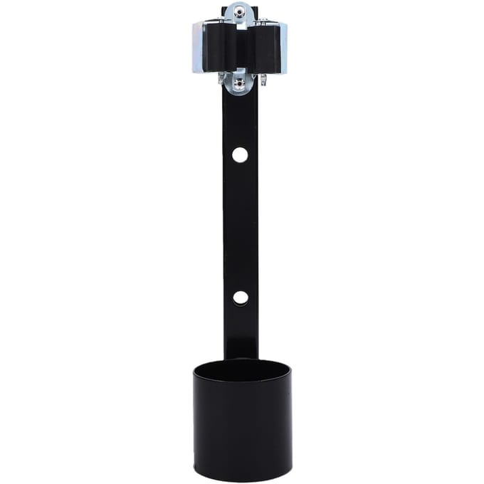 Support de canne pour scooter en acier inoxydable pour cannes à marche de 1 à 1,7 pouce de diamètre black
