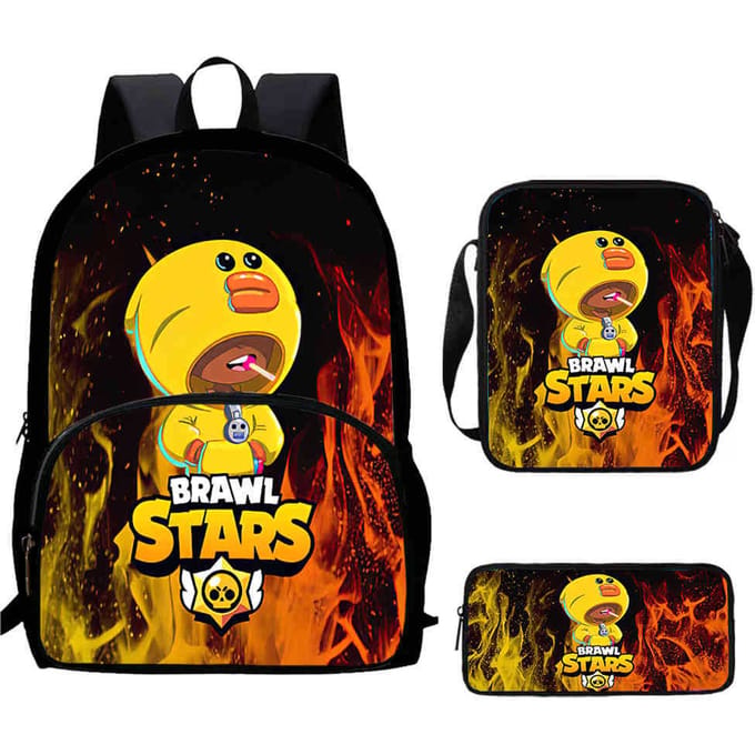 Brawl Stars Schooltas Hoge Definitie Print Multi-Functioneel Lichtgewicht Rugzak