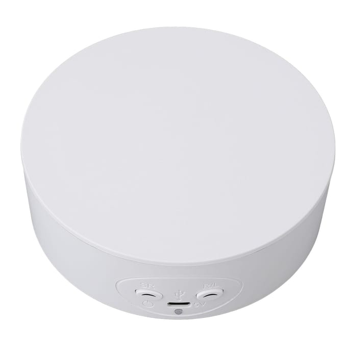 Roterende Displaystandaard 5 Inch 360 Graden Elektrische Draaitafel Displaystandaard voor Sieraden 3D Model white