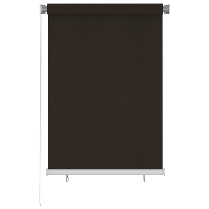 vidaXL - Rolgordijn - voor - buiten - 105(B)x140(H) - cm - HDPE - bruin