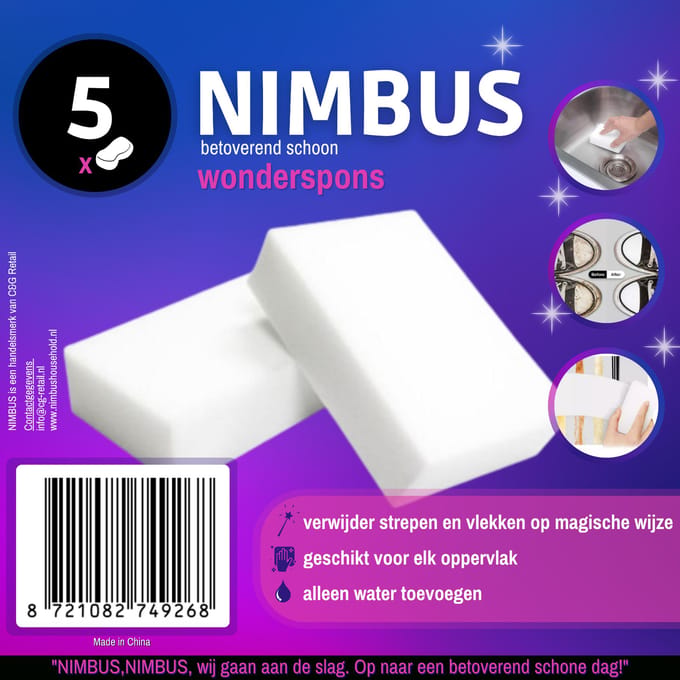 Nimbus - Wonderspons - 5 Stuks