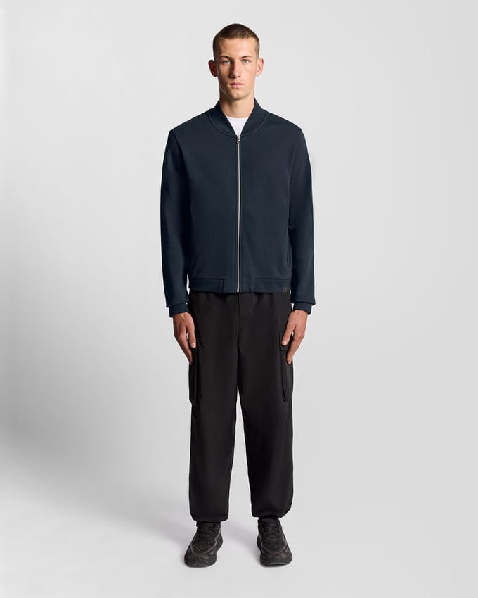 Lyle & Scott Half Raglan Jersey Bomber Dark Navy Taglia: M | Bomber Outlet | Uomo | Blu