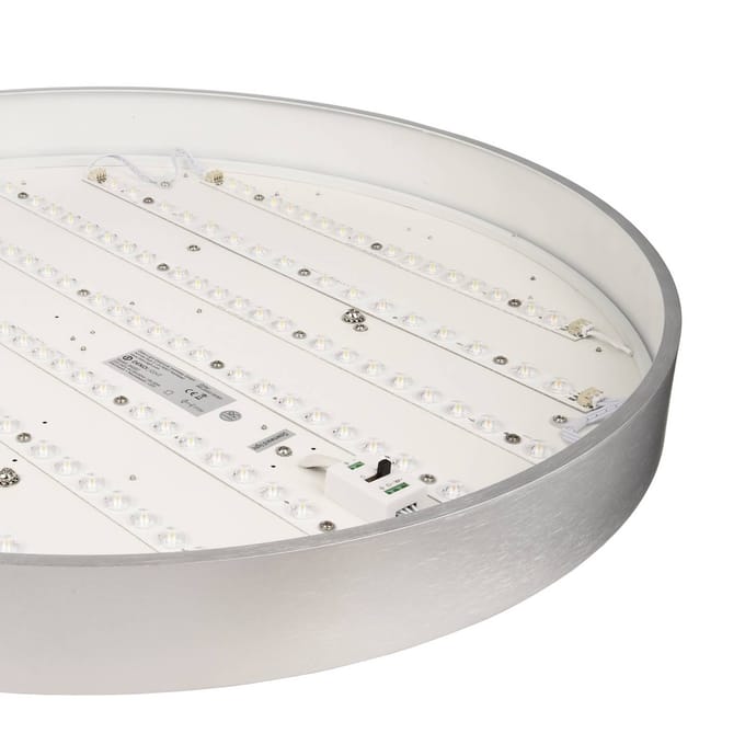 Deko-Light Menkar LED hanglamp, zilverkleurig, Ø 80 cm, CCT, omhoog/omlaag