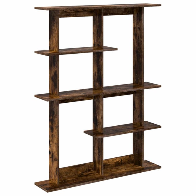 vidaXL - Wandplank - Gerookt - eiken - 102 - x - 20 - x - 130 - cm