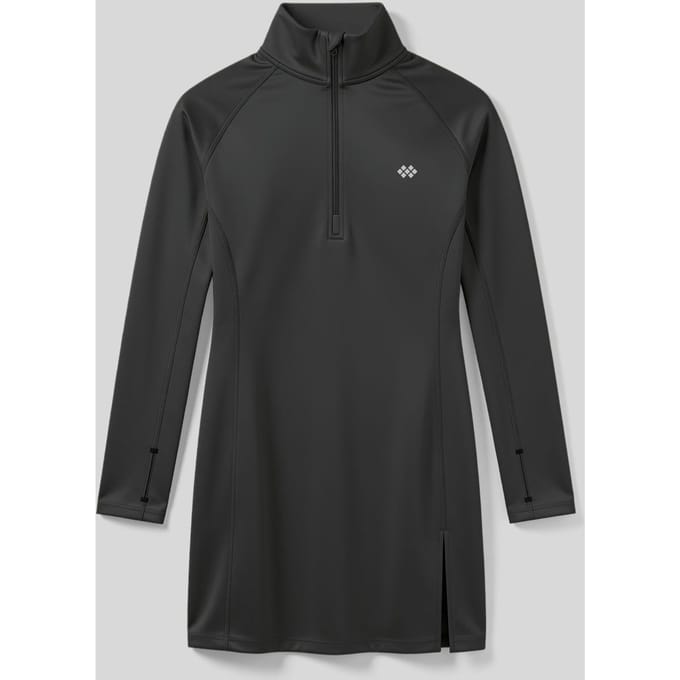 Langarmige Gebreide Tuniek Top Met Halve Col