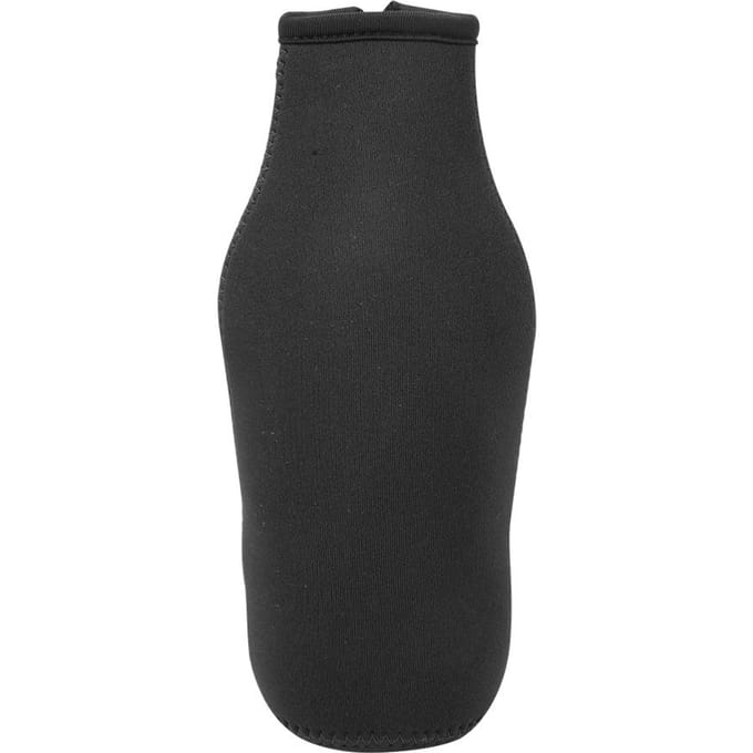 Mode Effen Kleuren Bierfles Hoes met Rits Drankflessen Blikhouder(zwart) zwart