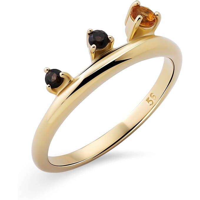 Orphelia Dames 925 Sterling Zilveren Ring - Goud ZR-7497/G