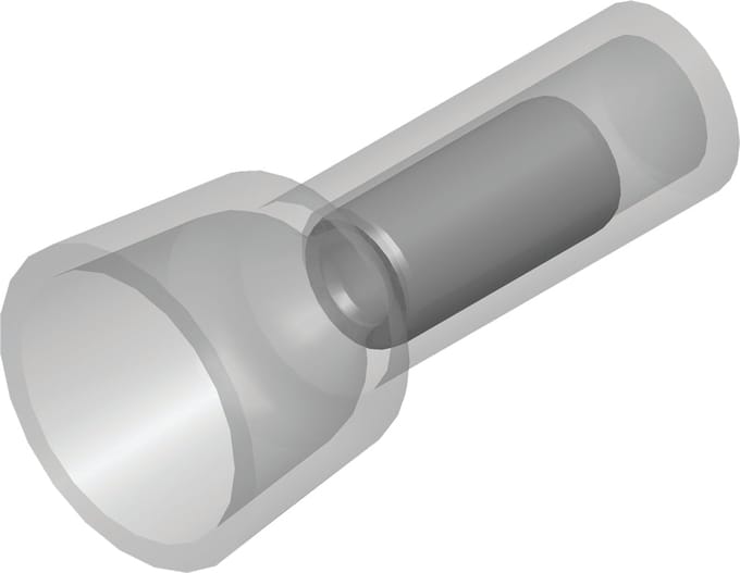 Geïsoleerde Koperen Draad Eindconnector 0.5-1.5mm² - CE130101 [100 Stuks]