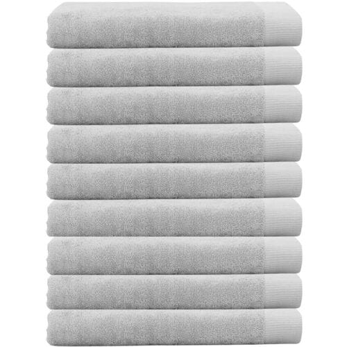 Cinderella Weekend Handdoek - 70 x 140 cm - 550 g/m² - Hotelkwaliteit - Set van 9 - Lichtgrijs