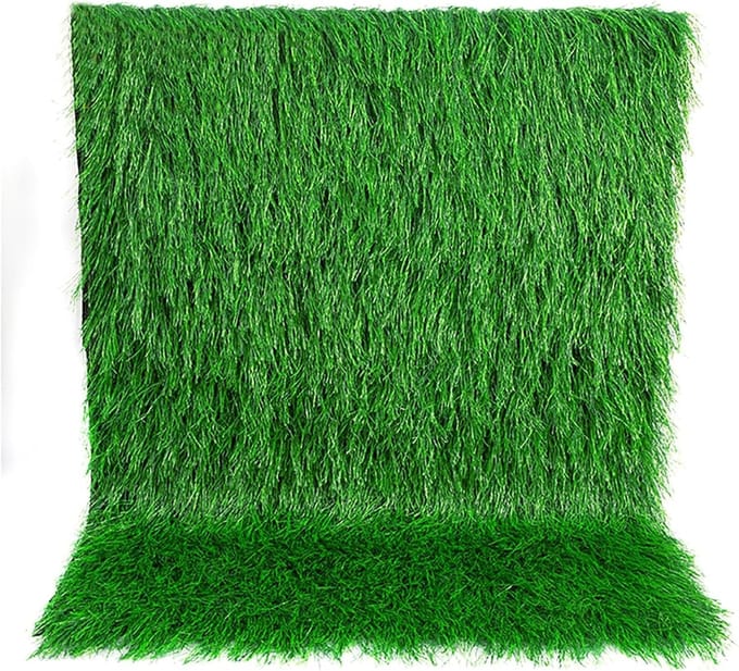 Kunstrieten grasrol - Synthetisch palmstro - Tropisch decor - Waterdicht vlamvertrager - 1 meter breed - Natuurlijk groen