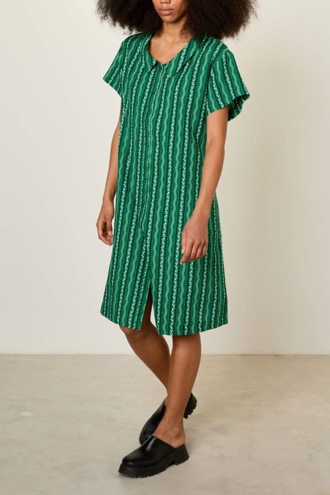 American Vintage Epifun Robe Therese Maat: M | Blousejurken Outlet | Dames | Groen