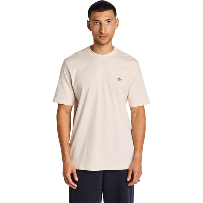 Adidas adicolor T-shirts Heren - Beige - Maat M - Katoen Jersey