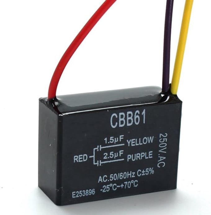 Dailygoody - Cbb61 Capacitor - 1.5 Uf + 2.5 Uf - Betrouwbaar voor