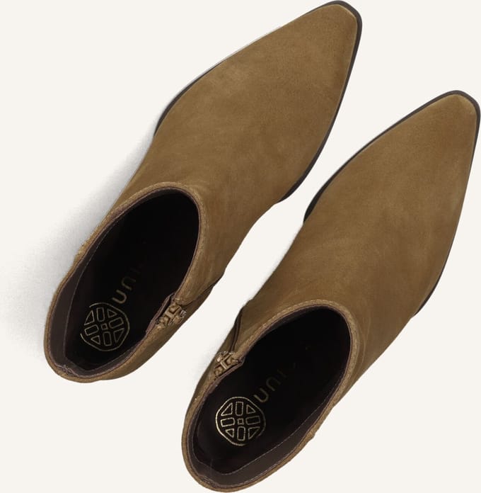 Unisa Lomas Enkellaarsjes - Enkelboots met rits - Dames - Camel - Maat 36