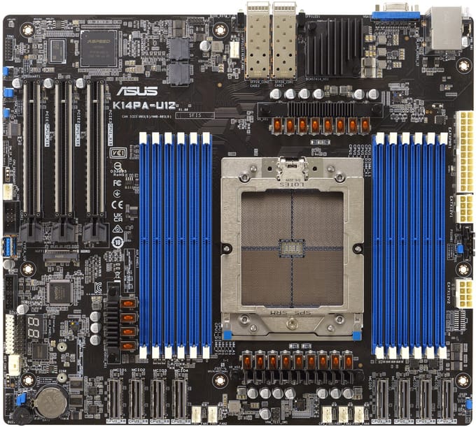 ASUS K14PA-U12 Moederbord - Socket SP5 - DDR5 RAM - SSI (Server)