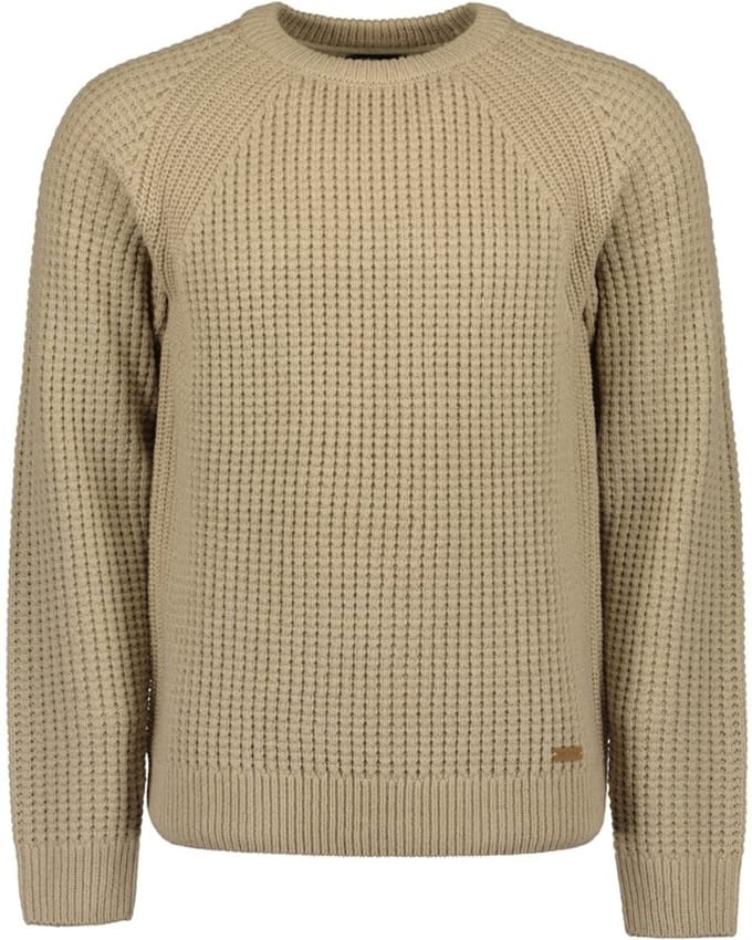 Blue Seven - Trui 376501 beige gebreid ronde hals - maat M