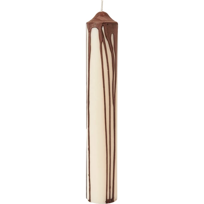 Ferm Living Dryp stompkaars - dark chocolate - Hoogte 30 cm