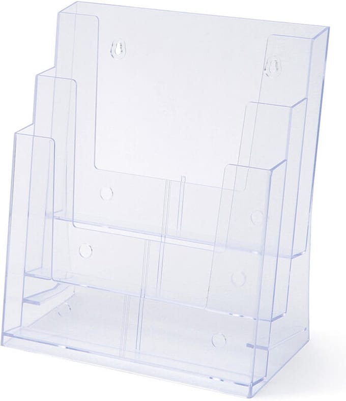 Scritto® Folderhouder Counter/Wandmontage 3x A4 Portrait - 3DA4P