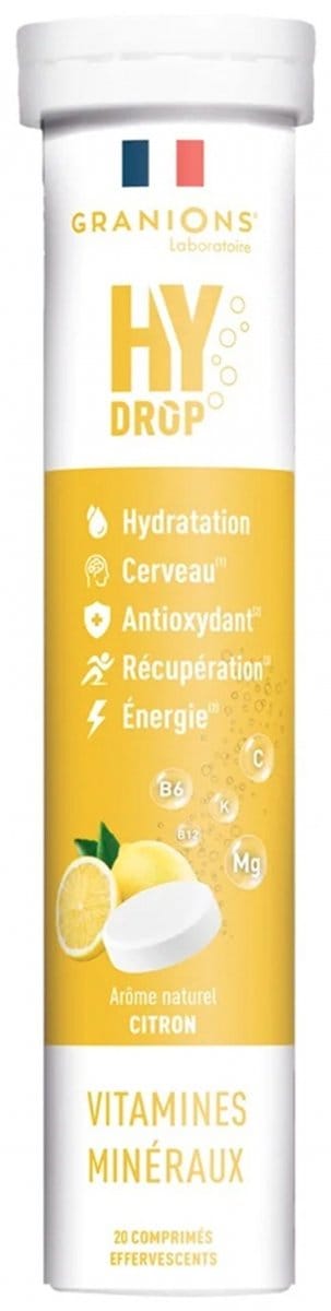 Granions HyDrop Vitaminen Mineralen 20 Bruistabletten (Smaak : Citroen)