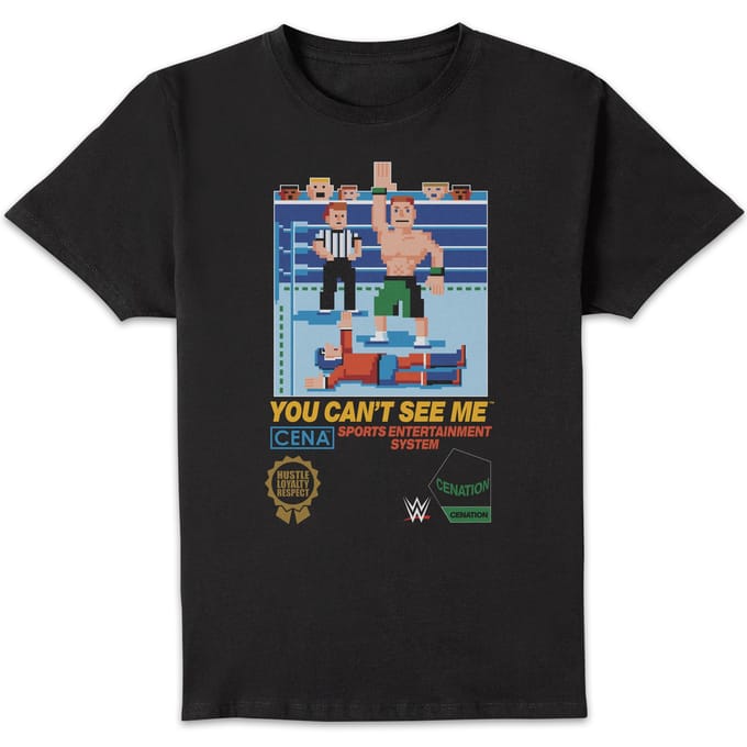 WWE - Cena - Can't See Me T-Shirt Black - S