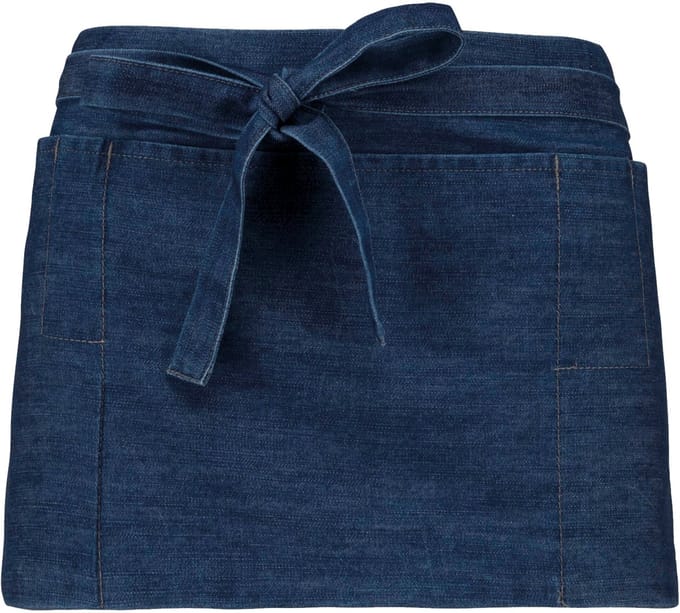 Kariban Polykatoen kort schort K896 - Denim - One size