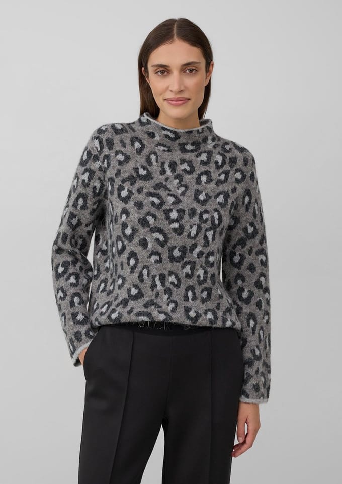 s.Oliver  Pullover Grey/black Taglia: 44 | Maglioni a maglia Outlet | Donna | Grigio