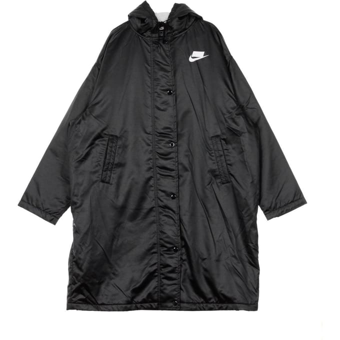 W Sport Pac Parka lange damesjas zwart/mousseline/wit