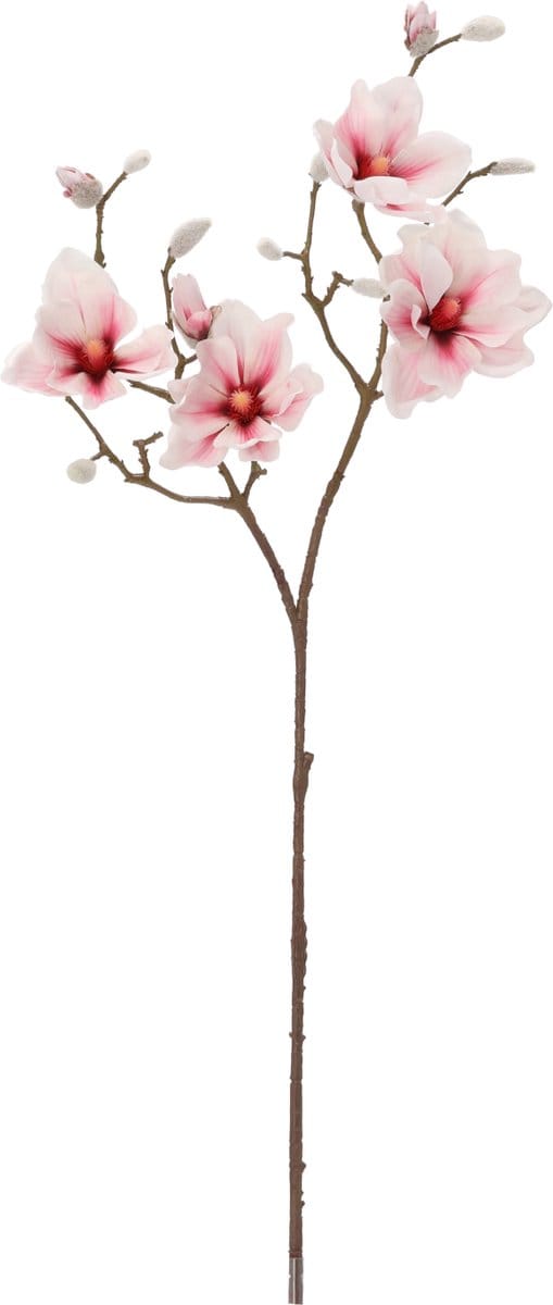 Magnolia Kunstbloem Tak Deluxe 100cm Roze