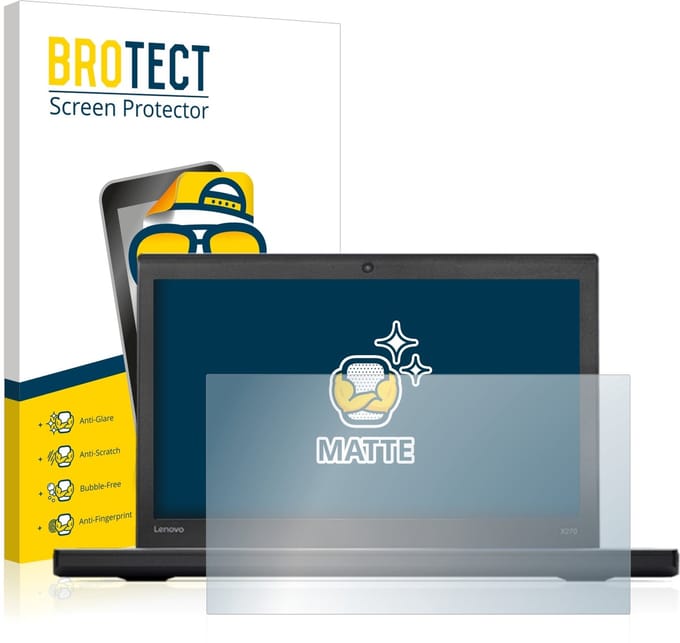 BROTECT - Screenprotector voor Lenovo ThinkPad X270 - Folie Beschermfolie matte 2 Stuks