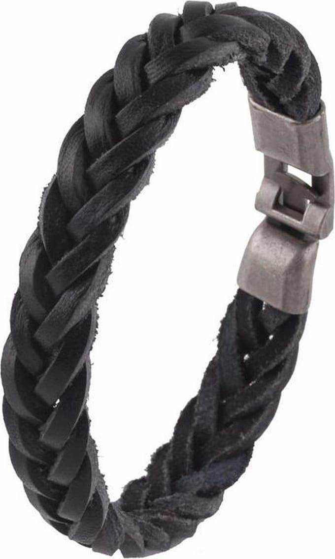 Montebello Armband Karel - Pu Leer - Messing - 10mm - 21cm