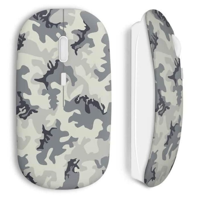 Grijze militaire draadloze muis