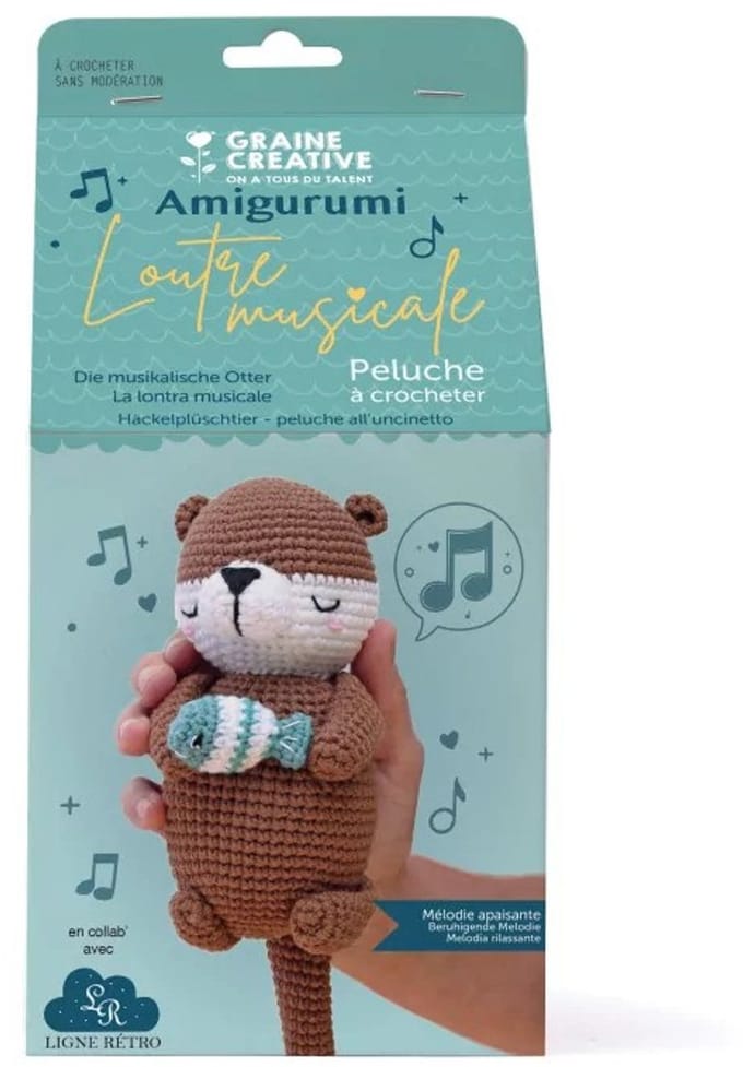 Graine Creative Amigurumi haakset muzikale otter DIY knuffel.