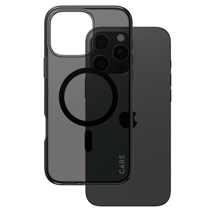 CARE by PanzerGlass Smokey Urban Combat Case MagSafe voor de Apple iPhone 16 Pro Max - Smokey