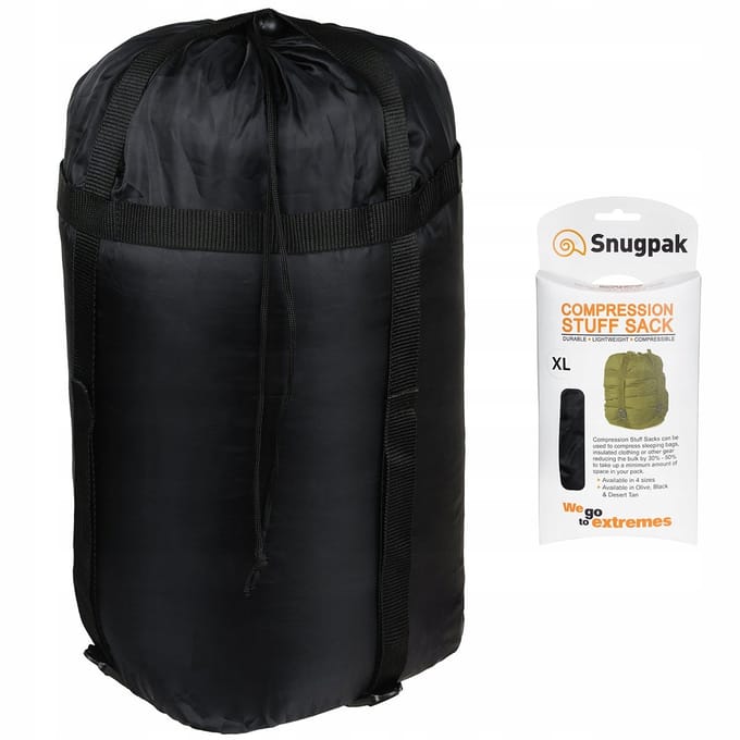 Snugpak Compressie Stuff Sack L Zwart - Universele Opbergzak