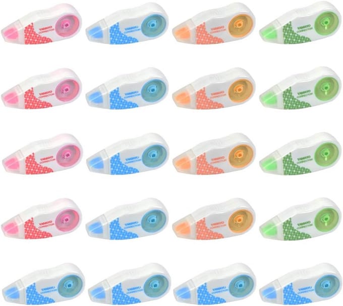 20x Mini Correctietape Set - Compact & Handig voor School en Kantoor