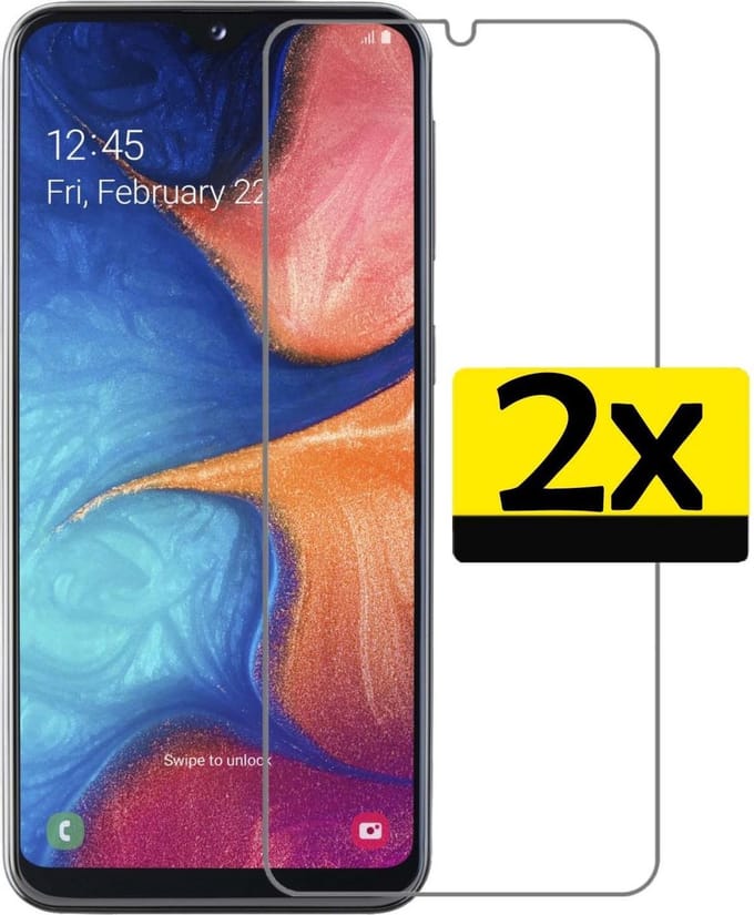 Screenprotector - Geschikt voor Samsung Galaxy A20e - 2 Stuks - Extra Sterk - Beschermglas - Gehard Glas - Tempered Glass - Screen Protector