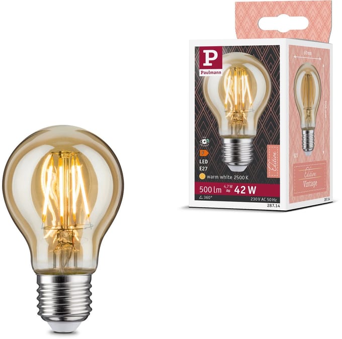 Vintage Edition Standaard 230 V LED-gloeilamp E27 500lm 4,7W 2500K Goud