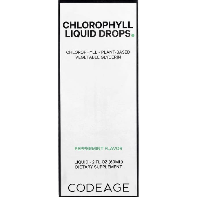 Chlorofyl Vloeibare Druppels, Pepermunt, 60ml (2 fl oz)