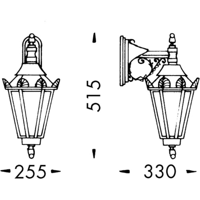 Albert Leuchten Buitenwandlamp in landhuisstijl 746 S